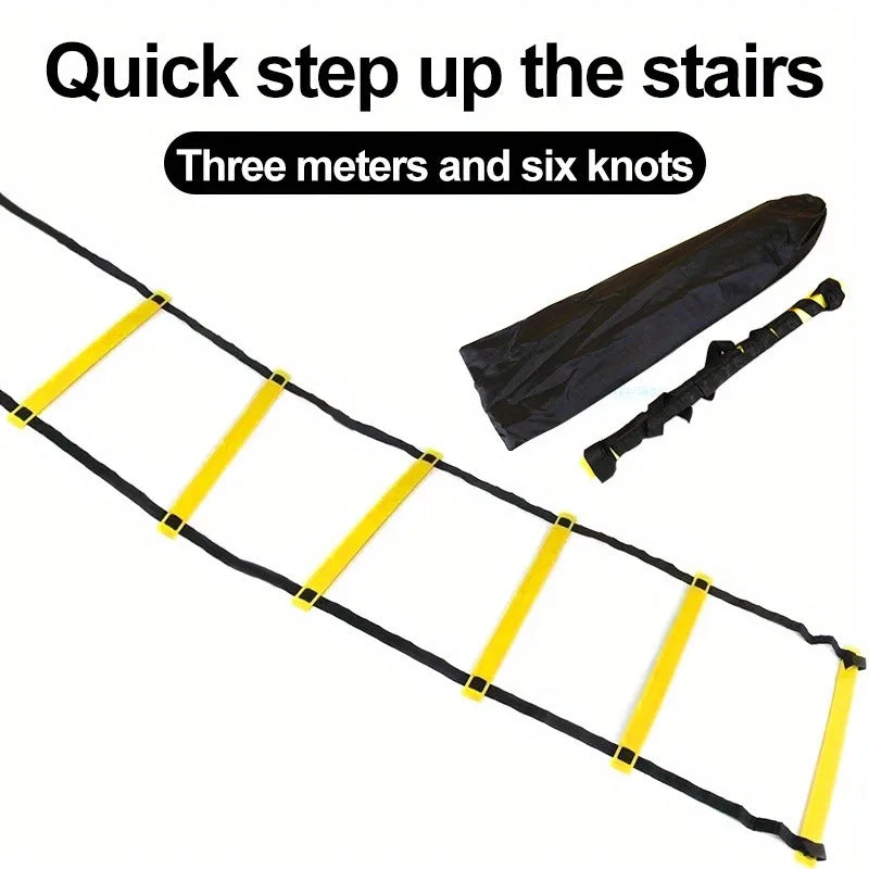 Agility Ladder Speed Ladder Agility Ladder Physical Rope Ladder Football Footstep Coordination Soft Ladder Basketball Training Aid Thickeneded Plaid Ladder